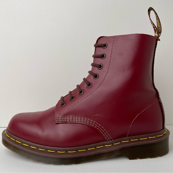 Dr. Martens Oxblood Red Quilon Leather 1460 England Lace Up Boots UK 6 - Picture 3 of 16
